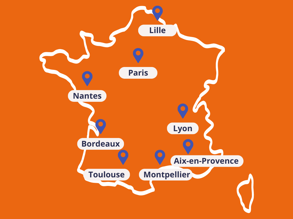Formation BTS en France (aix-marseille, bordeaux, lille, lyon, montpellier, nantes, nice, paris, toulouse)